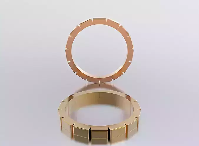 woman ring 3D print model