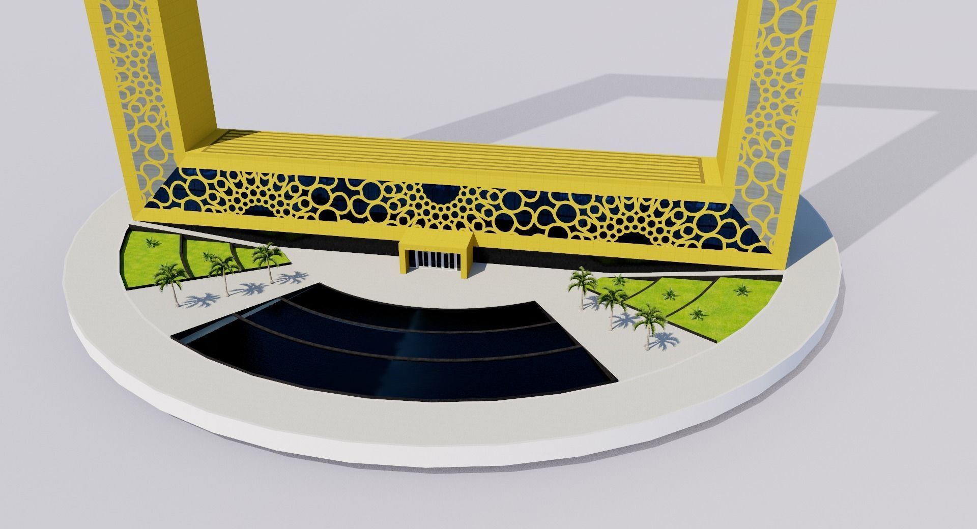 Dubai Frame - UAE 3D model_8