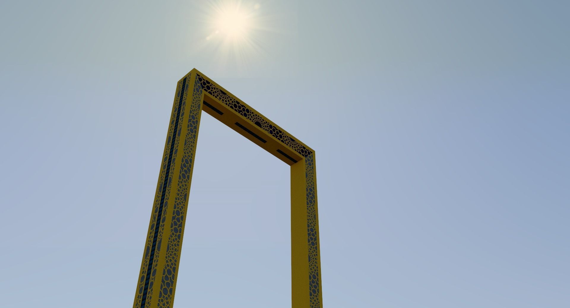 Dubai Frame - UAE 3D model_5