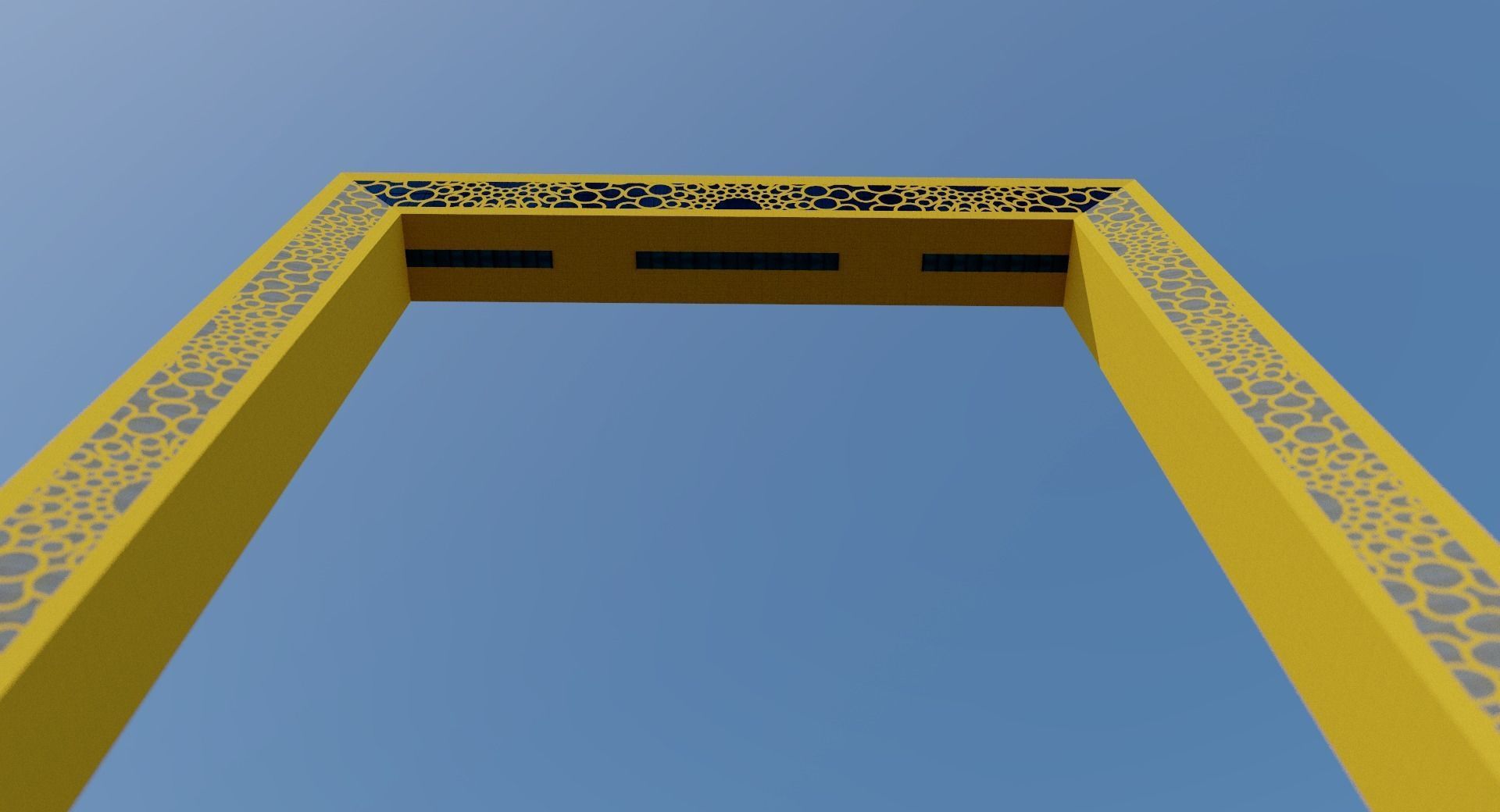 Dubai Frame - UAE 3D model_6