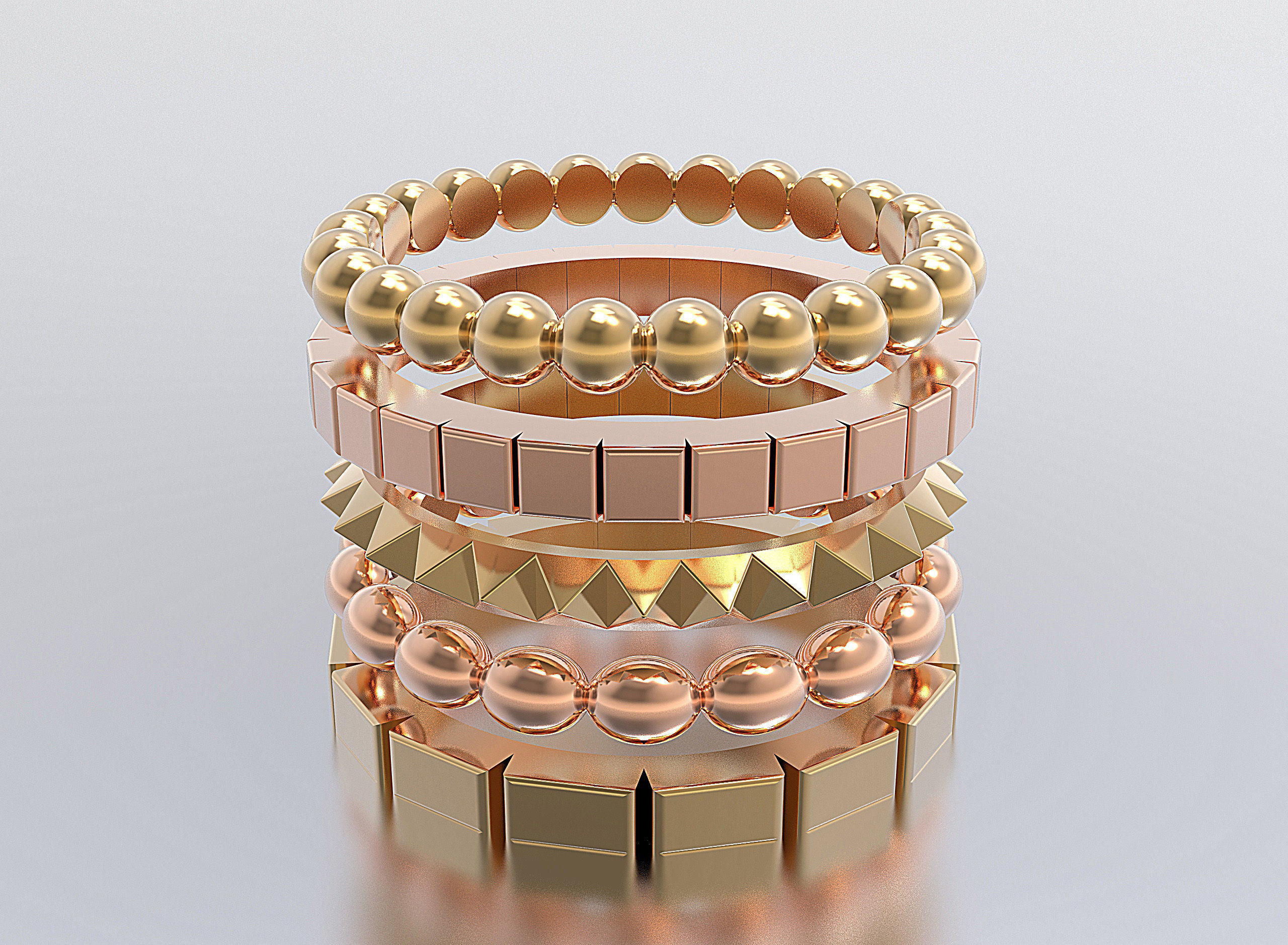 woman ringS 3D Model Collection_1