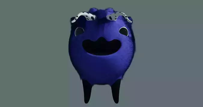 Huffy Bwuber Low-poly 3D model