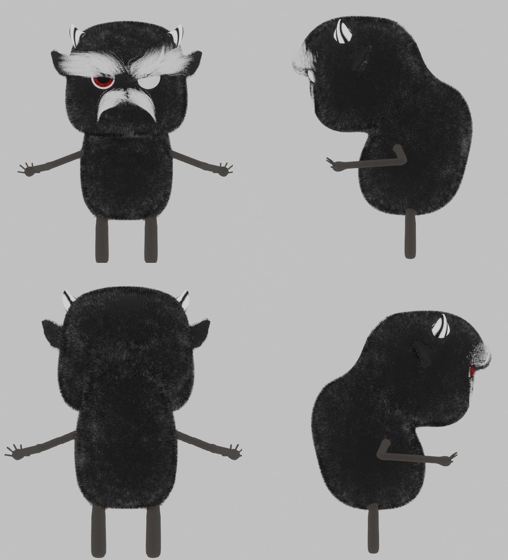 HUFFERS AND RUFFERS Low-poly 3D model_66