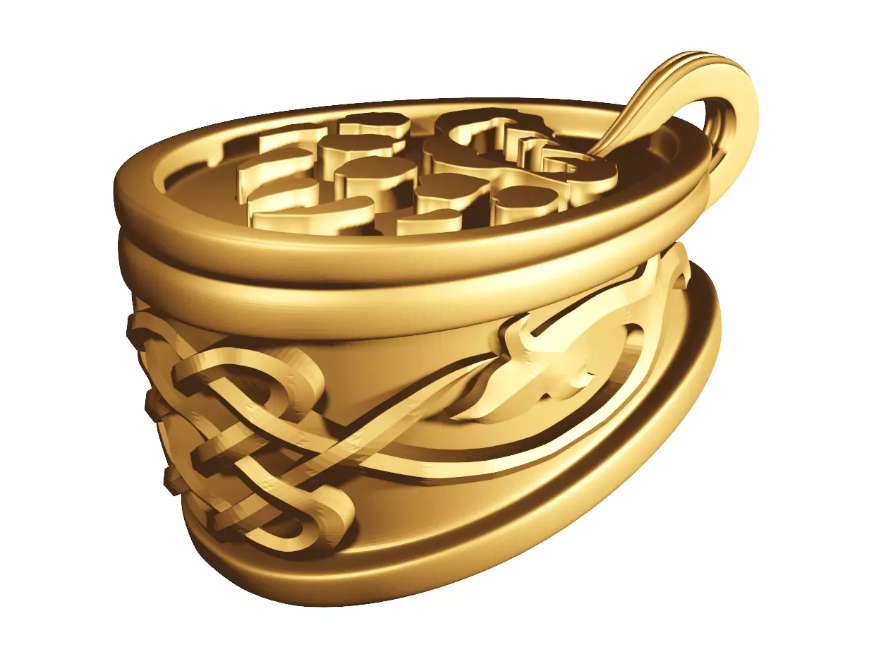 Knife handle pommel 3D print model