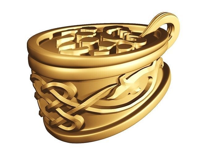 Knife handle pommel  3D print model