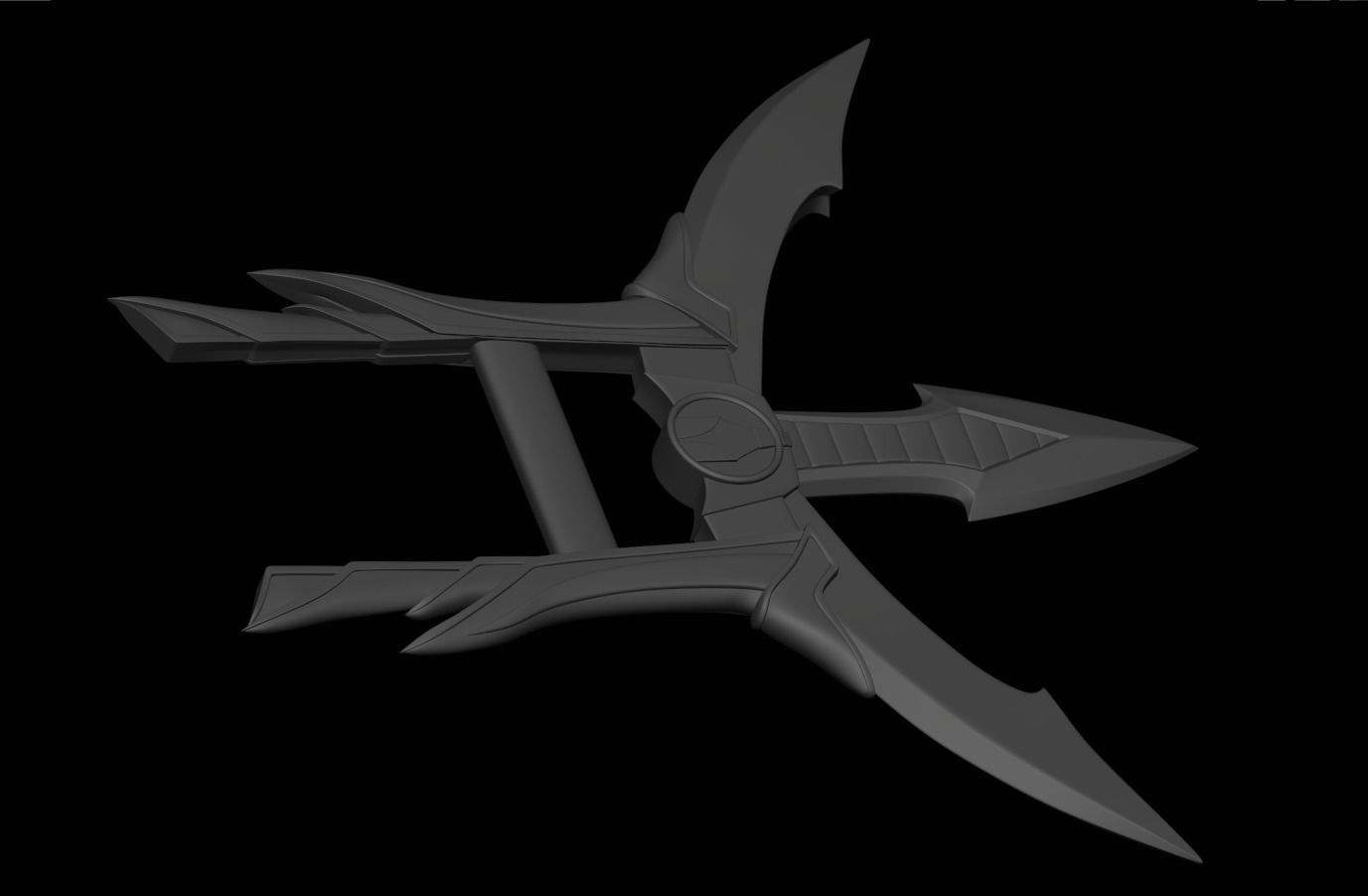 Rain weapon Katar daggers like as from Mortal Kombat 11 3D print model_1