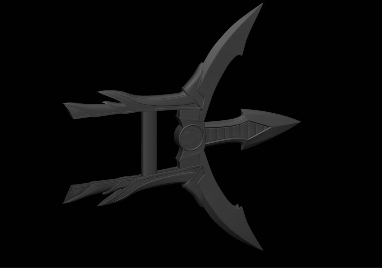 Rain weapon Katar daggers like as from Mortal Kombat 11 3D print model_8