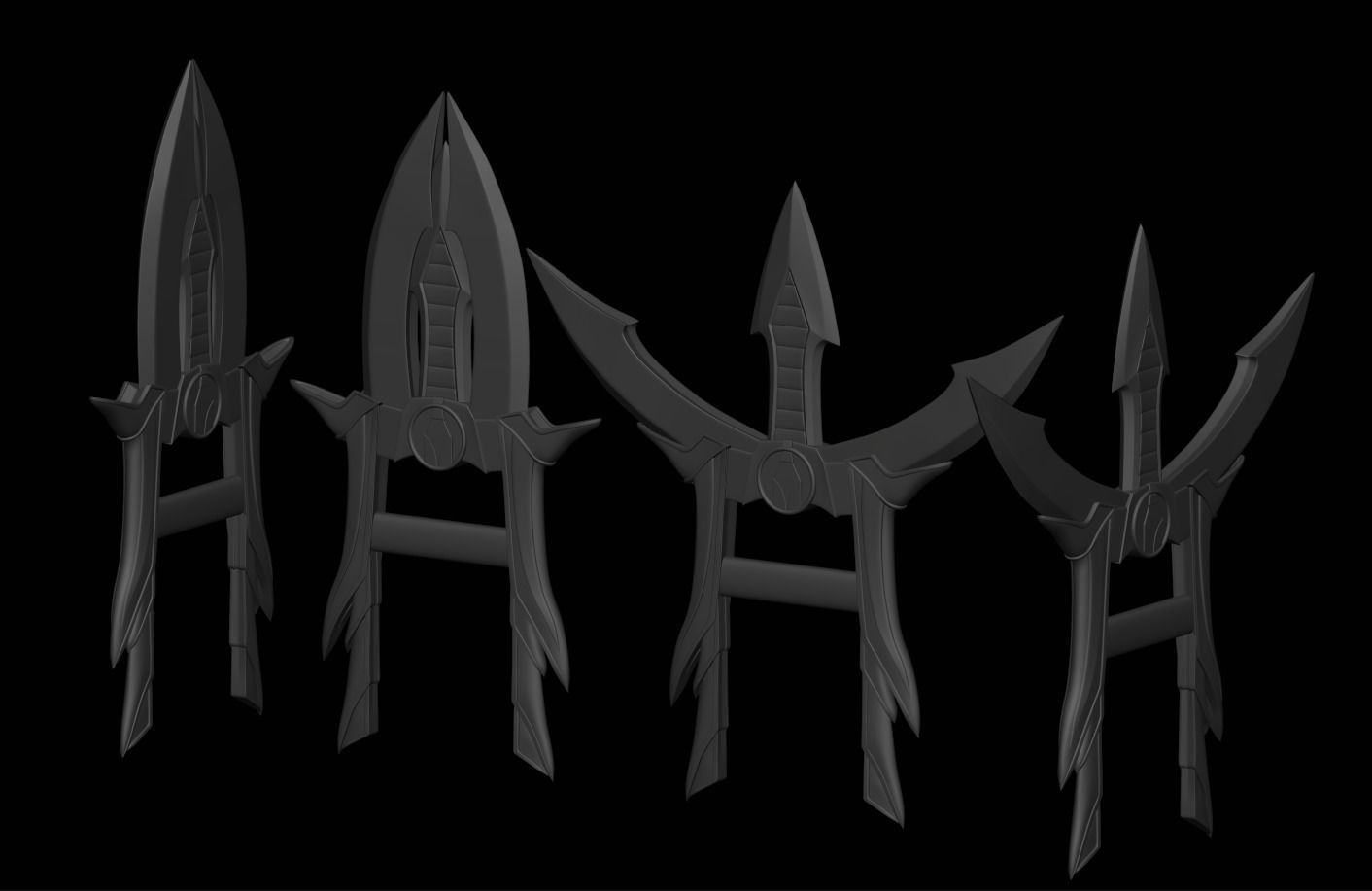 Rain weapon Katar daggers like as from Mortal Kombat 11 3D print model_4