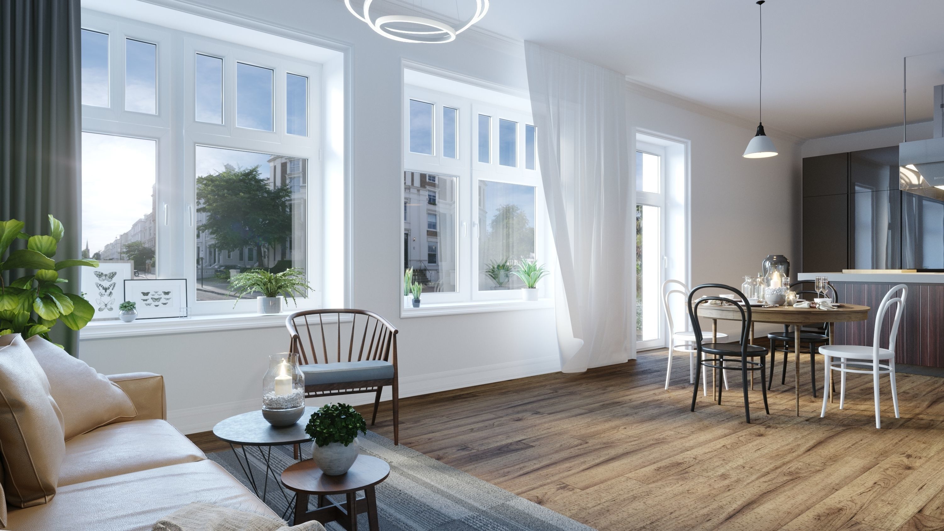 Livingroom 3d visualization  3D model_3