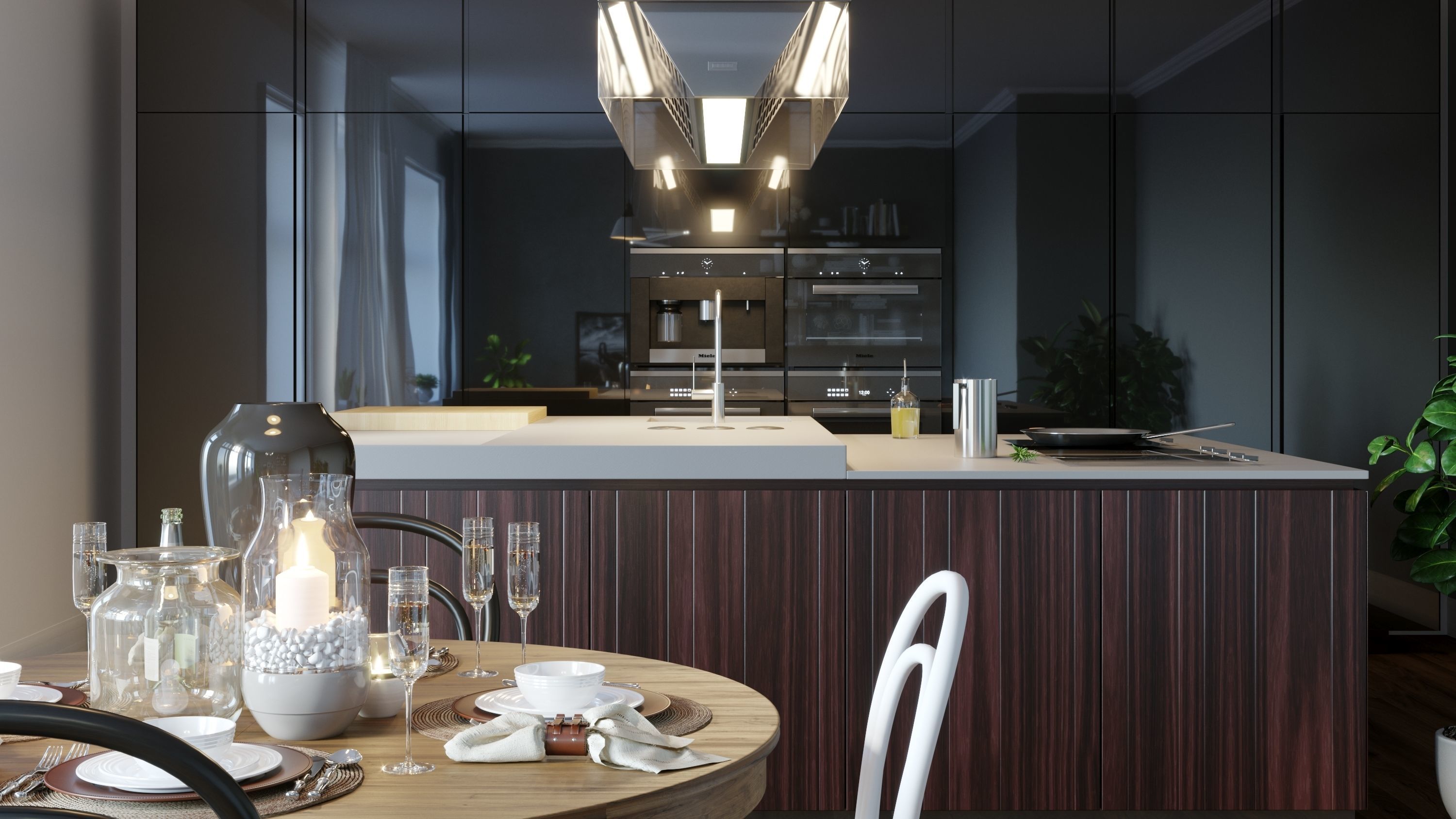 Livingroom 3d visualization  3D model_2