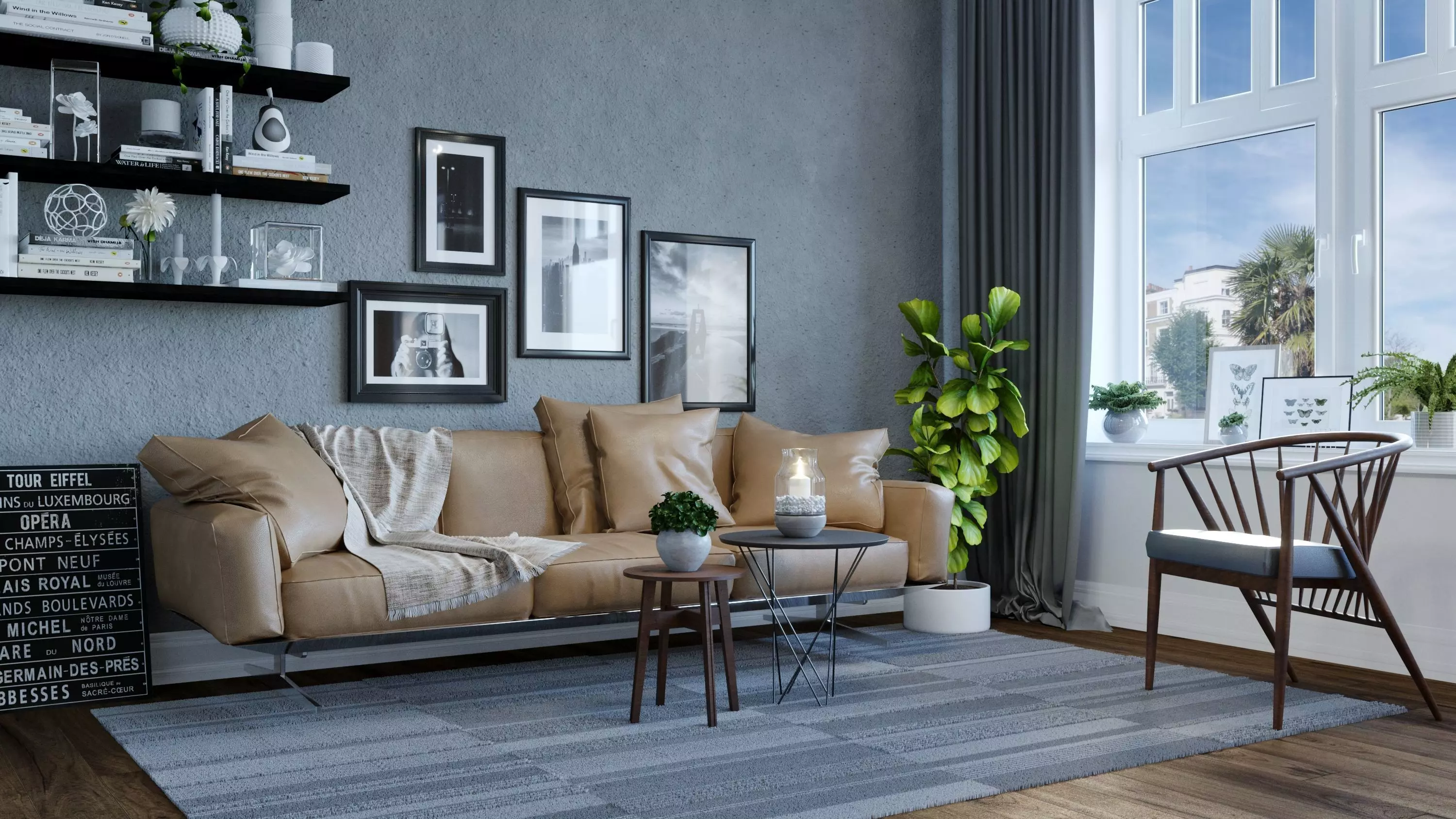 Livingroom 3d visualization  3D model_0