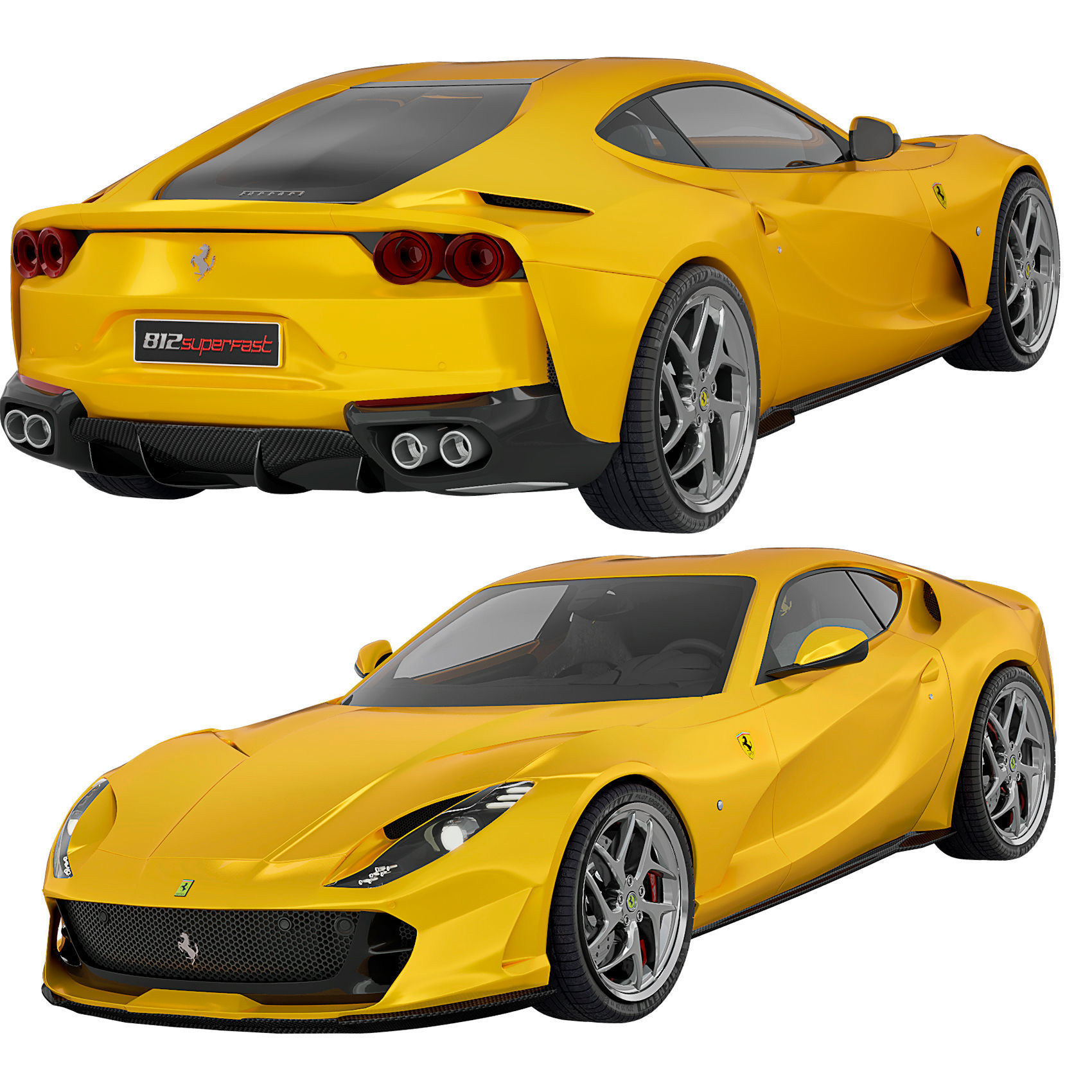 Ferrari 812 Superfast 3D model_4