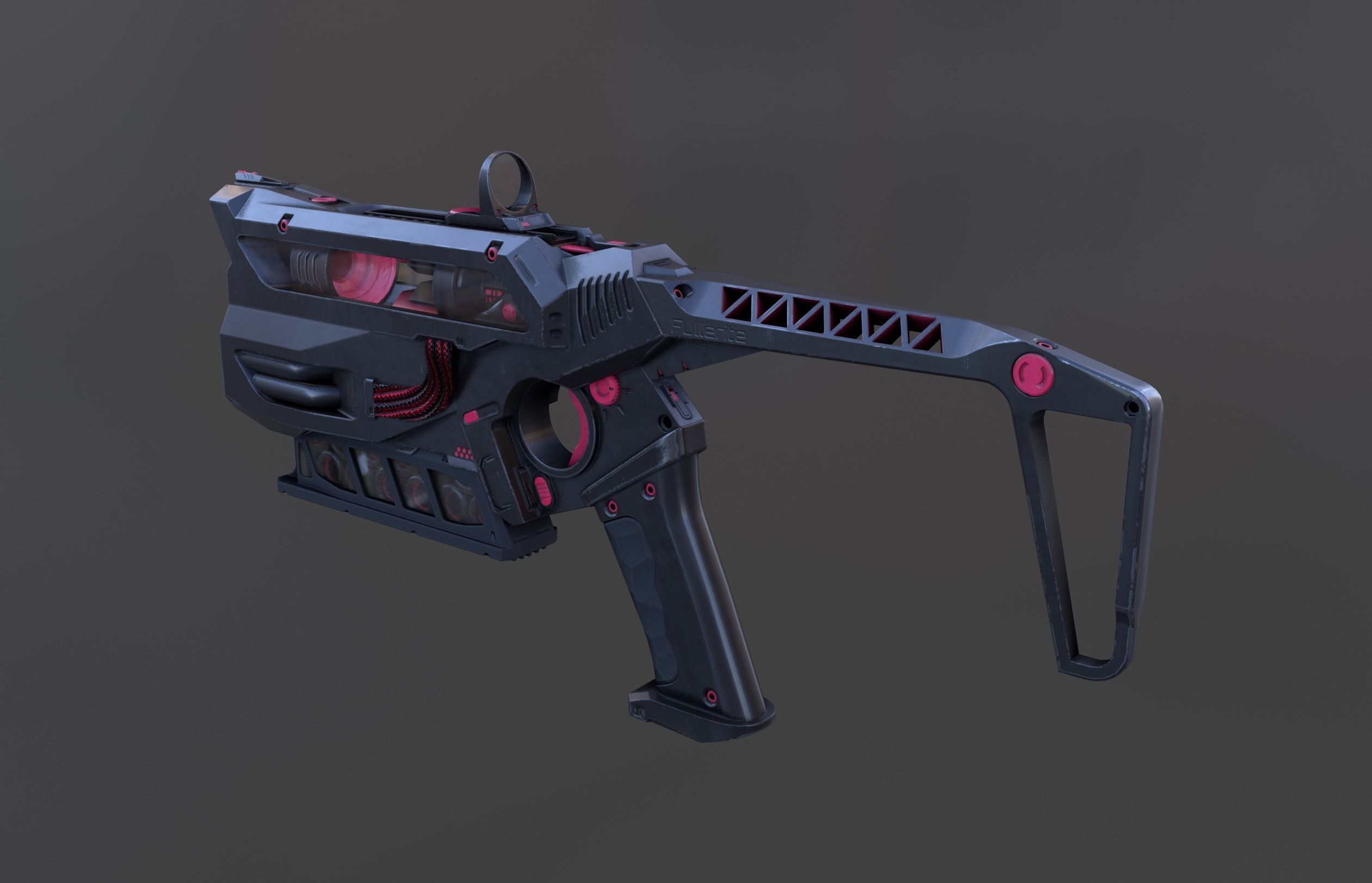 Fullerite SciFi Fun Low-poly 3D model_7