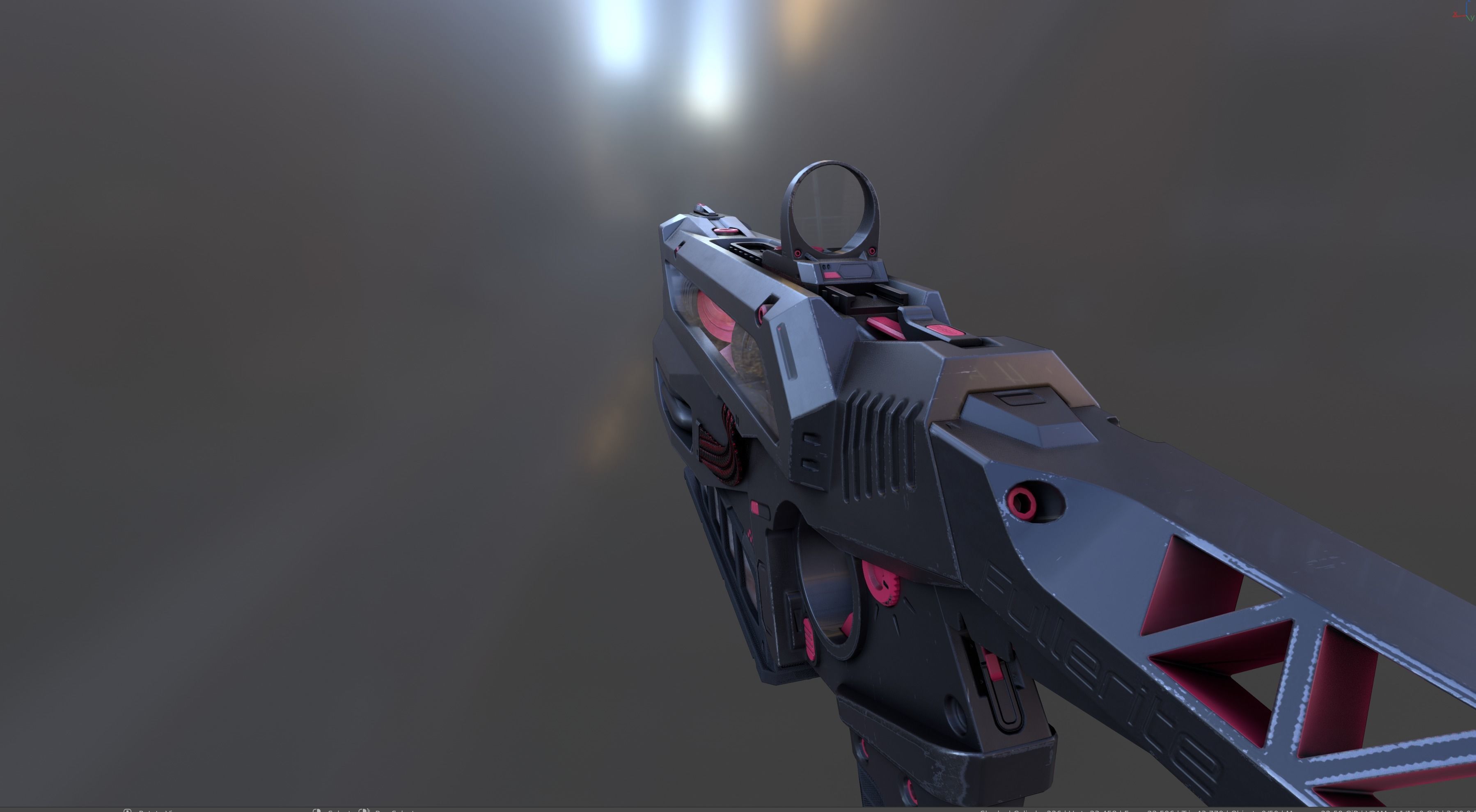 Fullerite SciFi Fun Low-poly 3D model_8