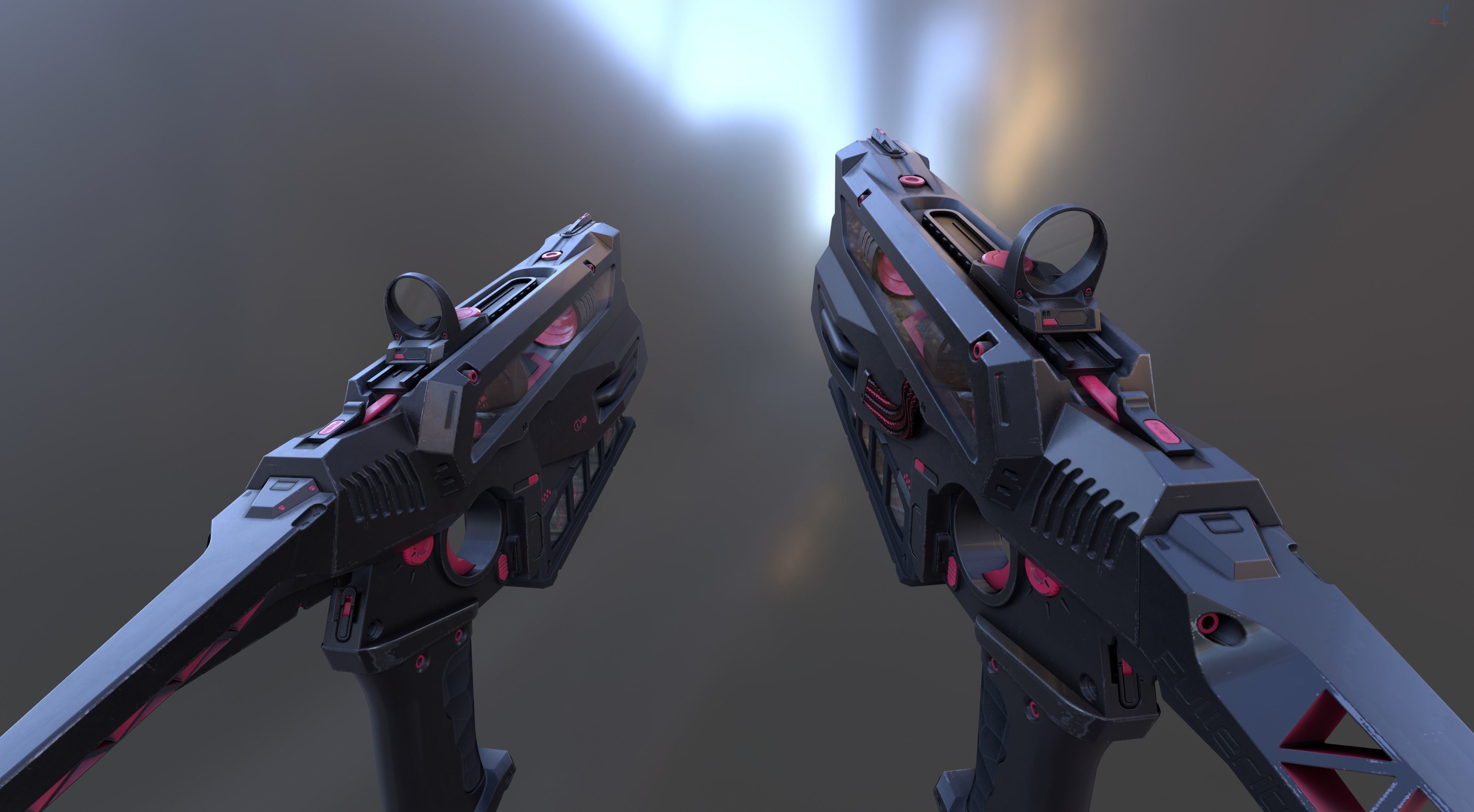 Fullerite SciFi Fun Low-poly 3D model_11