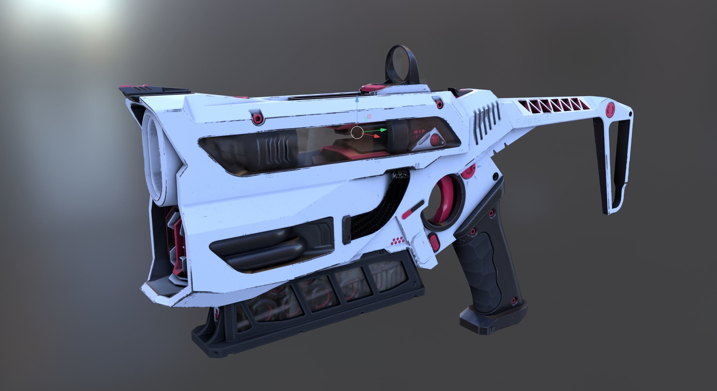 Fullerite SciFi Fun Low-poly 3D model_20