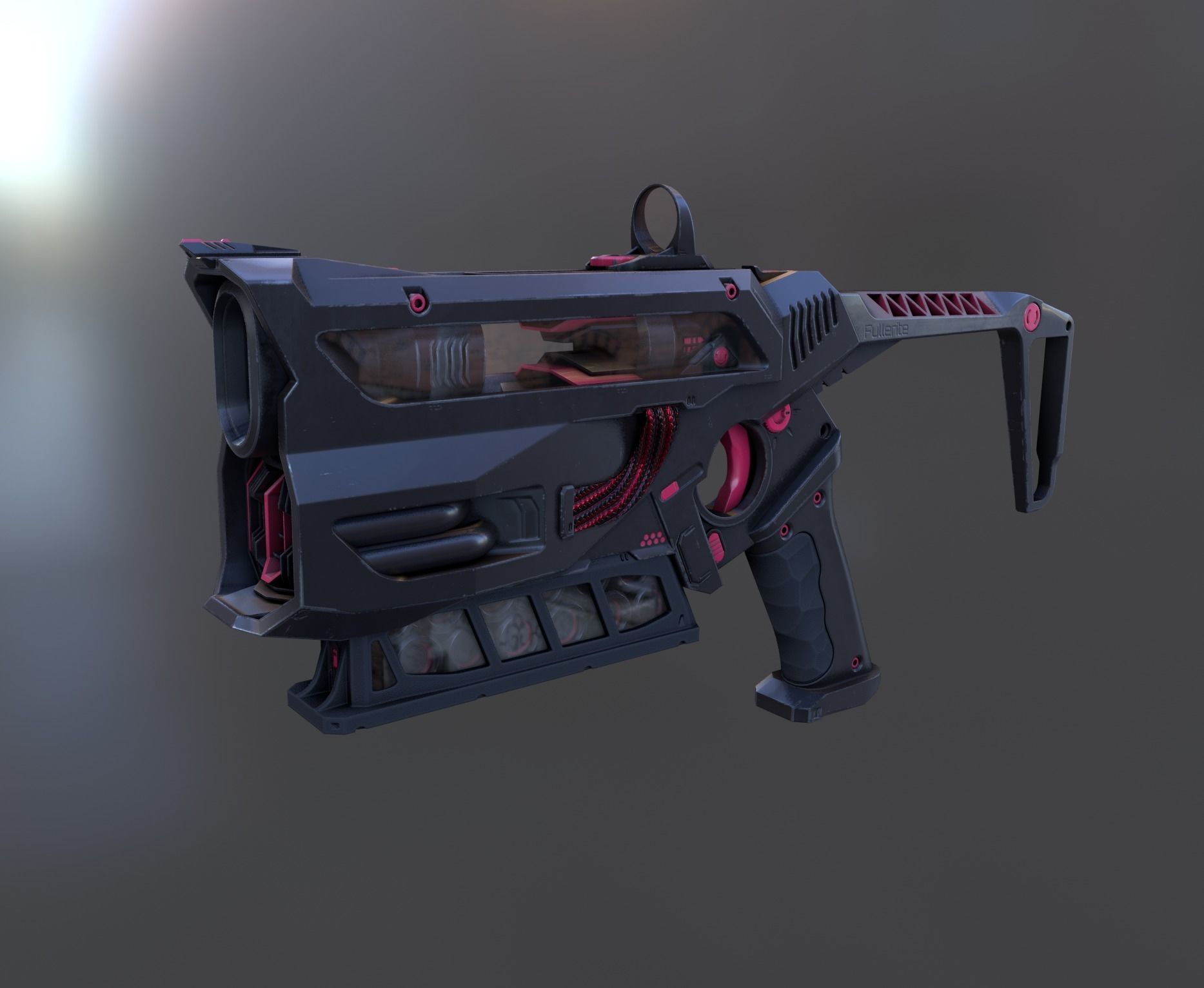 Fullerite SciFi Fun Low-poly 3D model_2