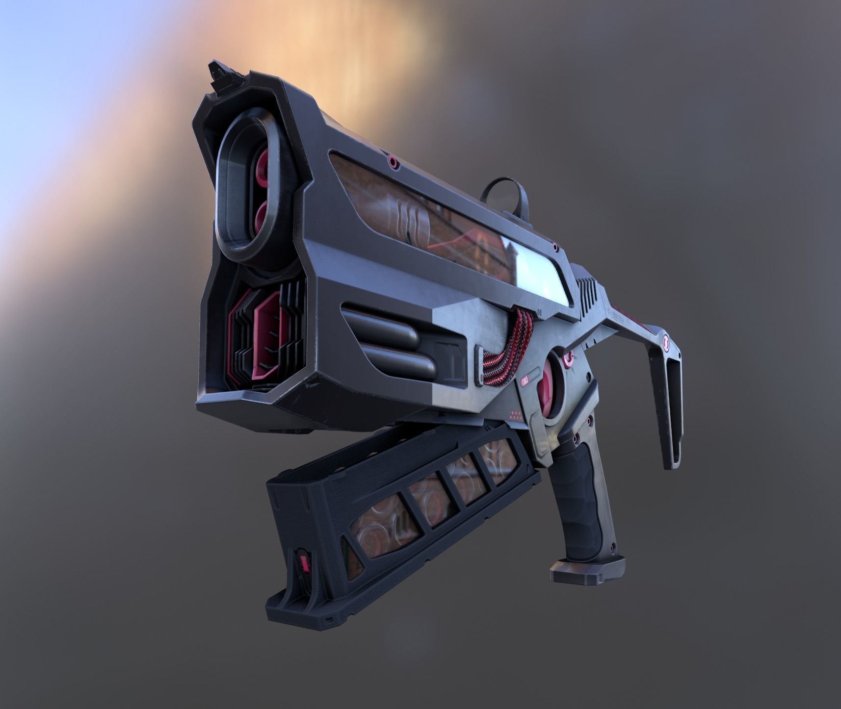 Fullerite SciFi Fun Low-poly 3D model_6
