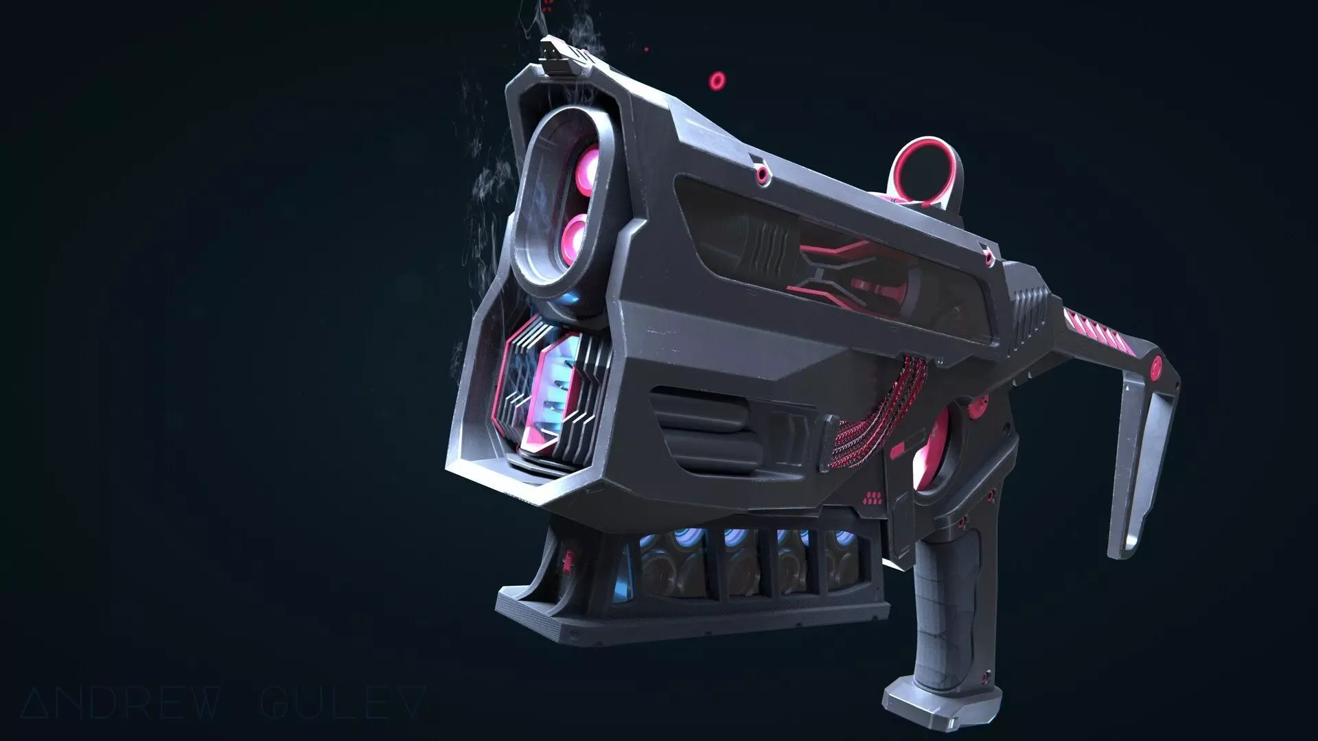 Fullerite SciFi Fun Low-poly 3D model_0