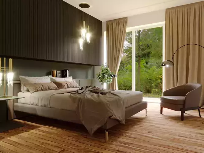 Bedroom 3d Visualization 