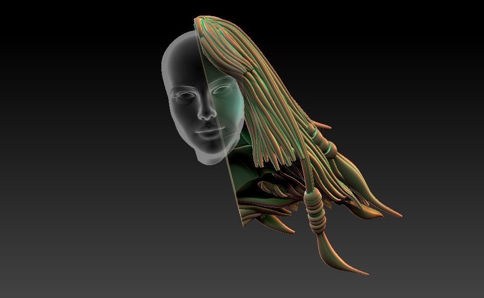 Star Wars Probe Droid Girl Pin Up 3D print model_34