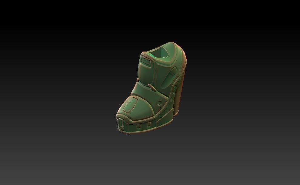 Star Wars Probe Droid Girl Pin Up 3D print model_10