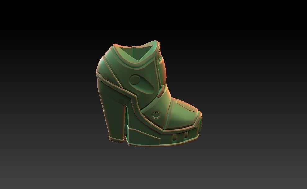 Star Wars Probe Droid Girl Pin Up 3D print model_26