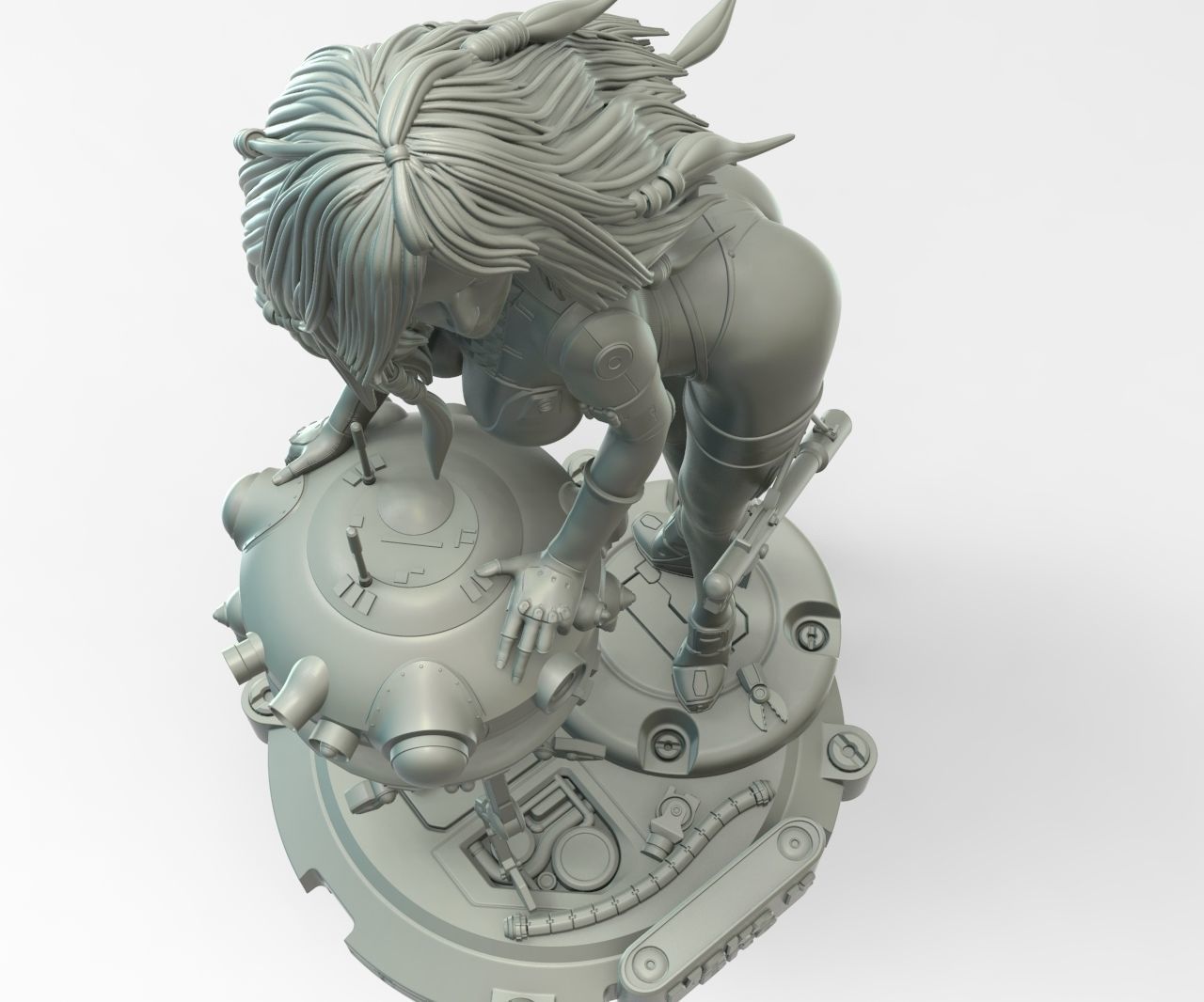 Star Wars Probe Droid Girl Pin Up 3D print model_6