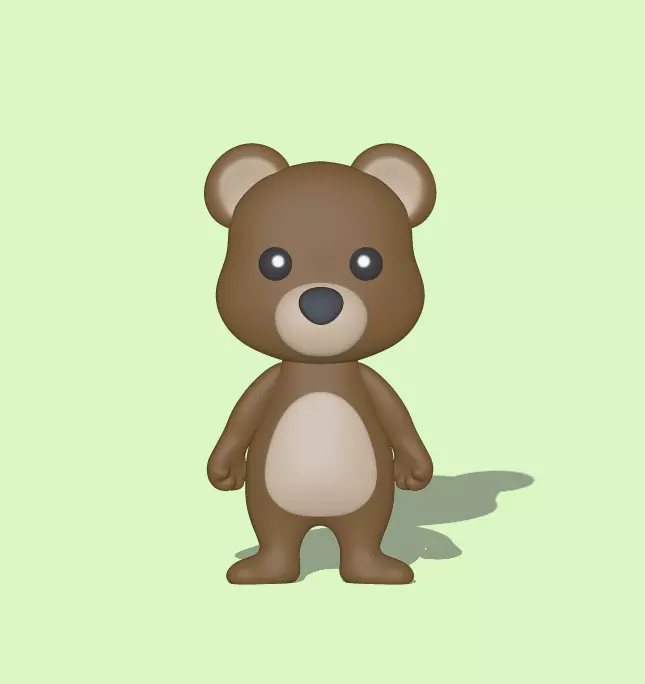 Bear Flat 3D print model_0