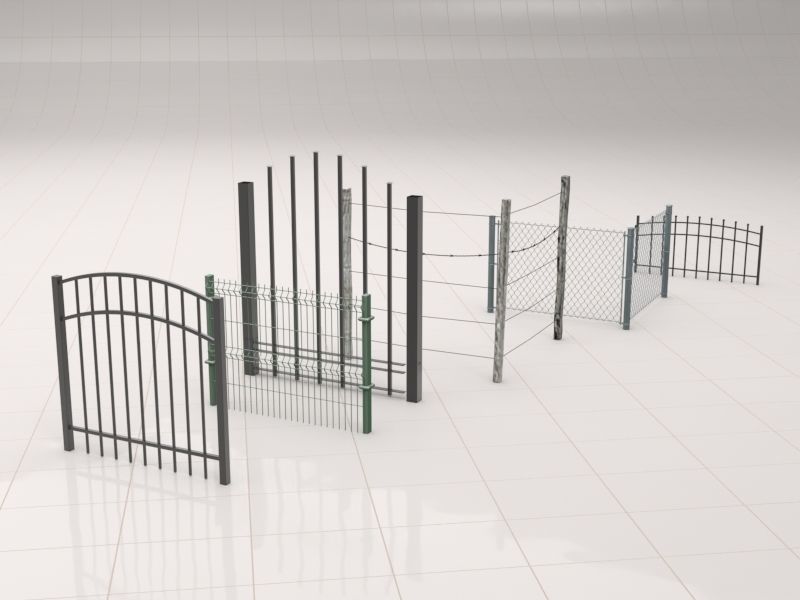 Fence Collections 3D model_16