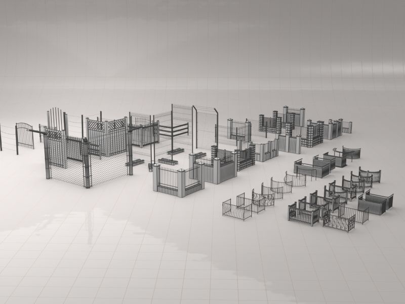 Fence Collections 3D model_20