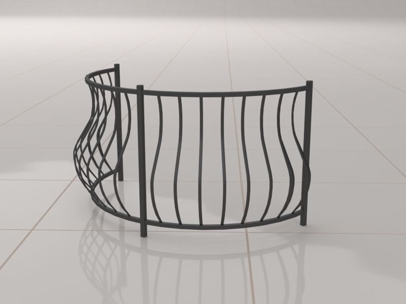 Fence Collections 3D model_9