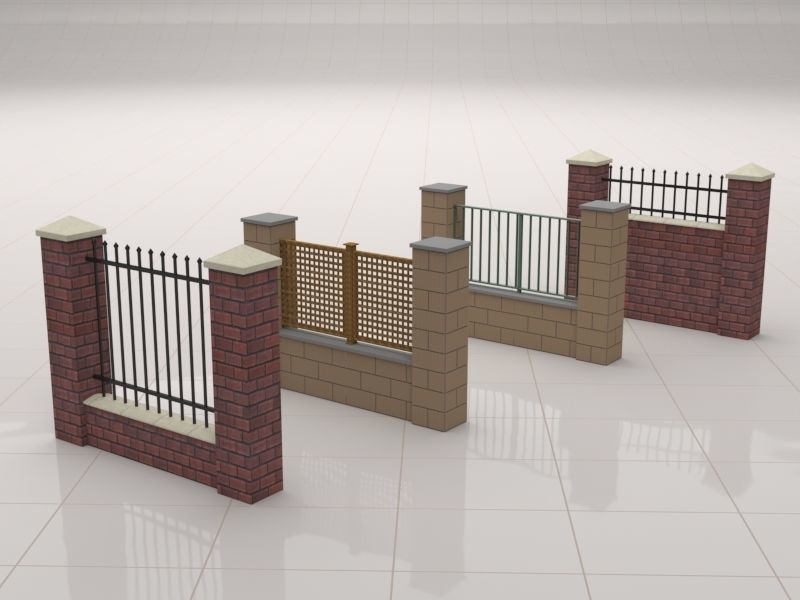 Fence Collections 3D model_14