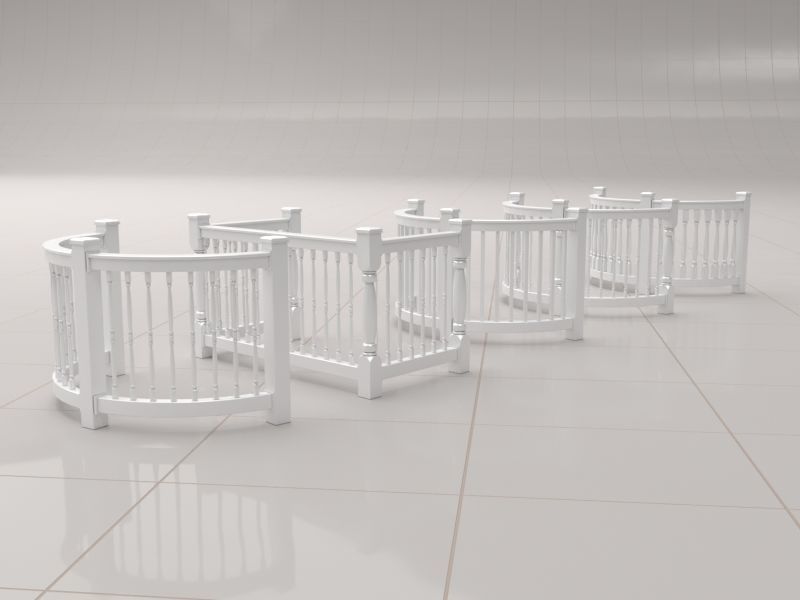 Fence Collections 3D model_23