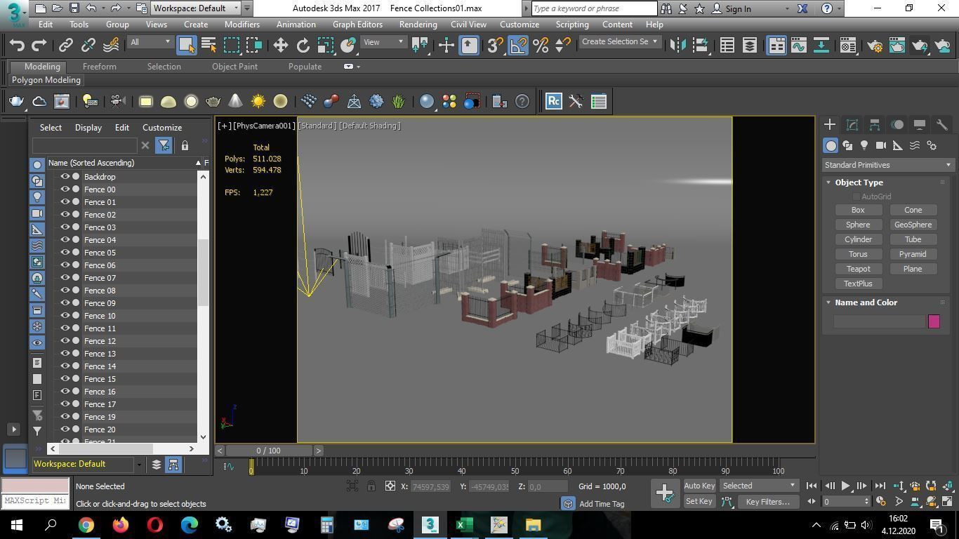 Fence Collections 3D model_19