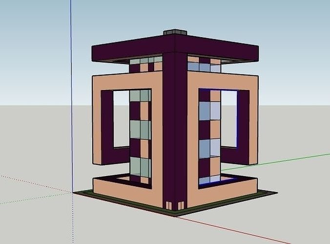 Magical Cube Tower 3D model