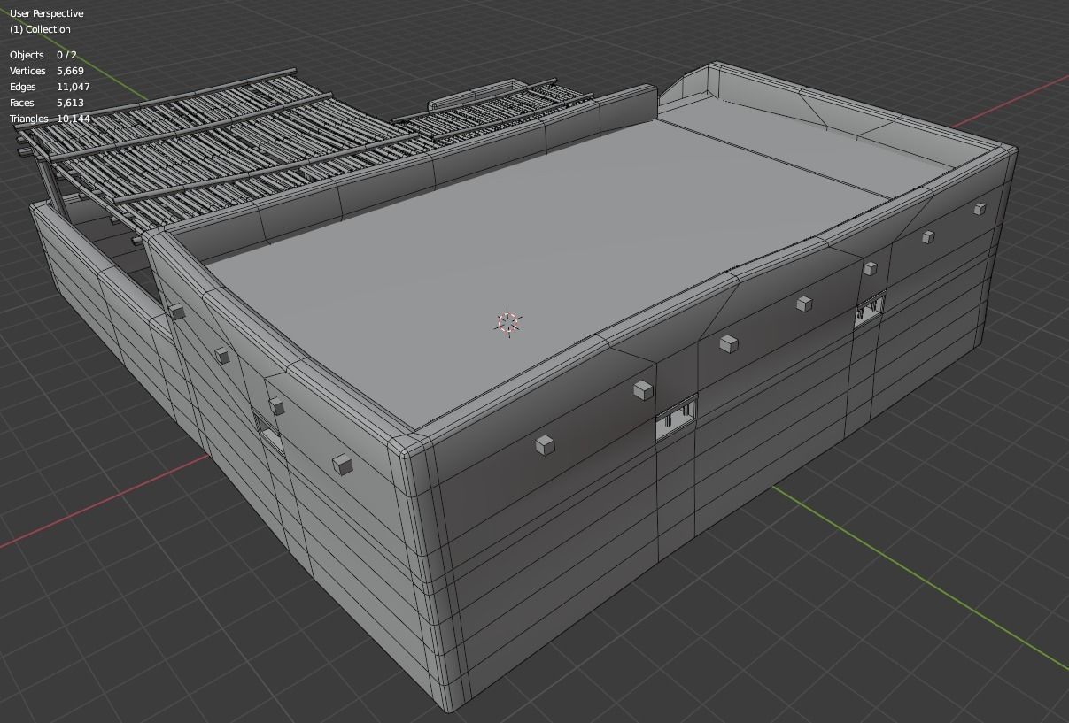 Common Desert House Low-poly 3D model_21