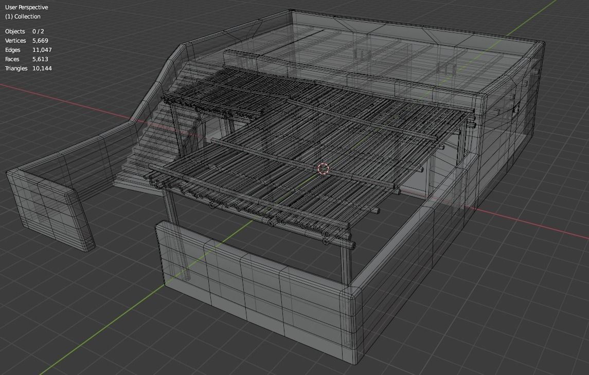 Common Desert House Low-poly 3D model_22