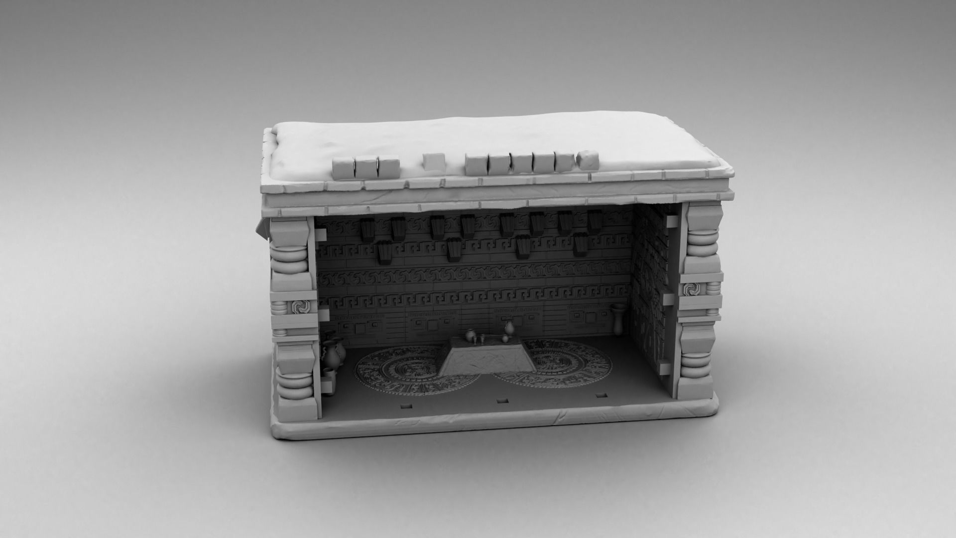 Modular Mayan build 3D print model_4