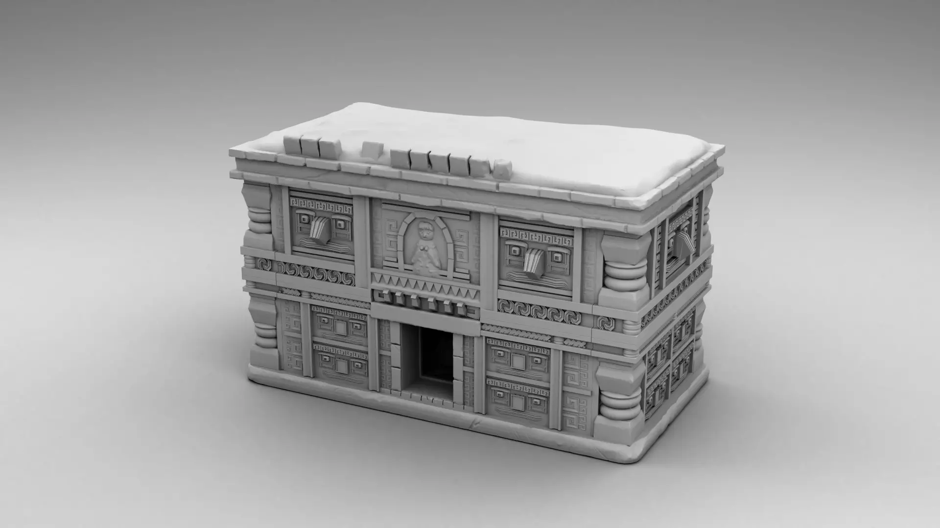 Modular Mayan build 3D print model_0