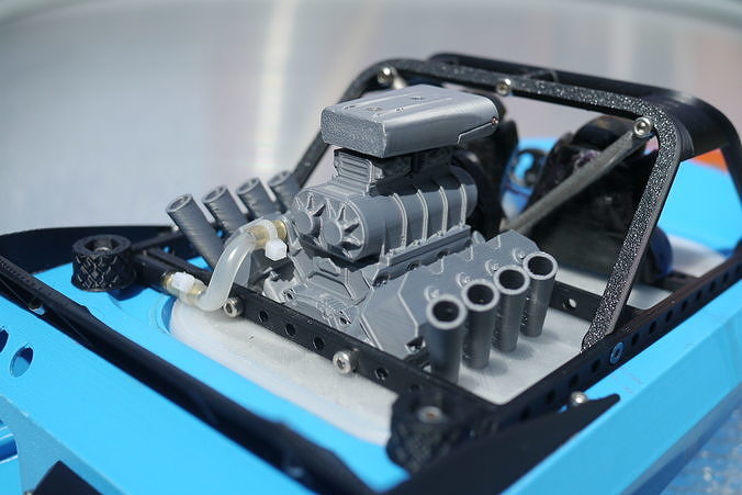 M-Jet Supersprint - 3D Printable RC Jetboat Model 3D print model 7