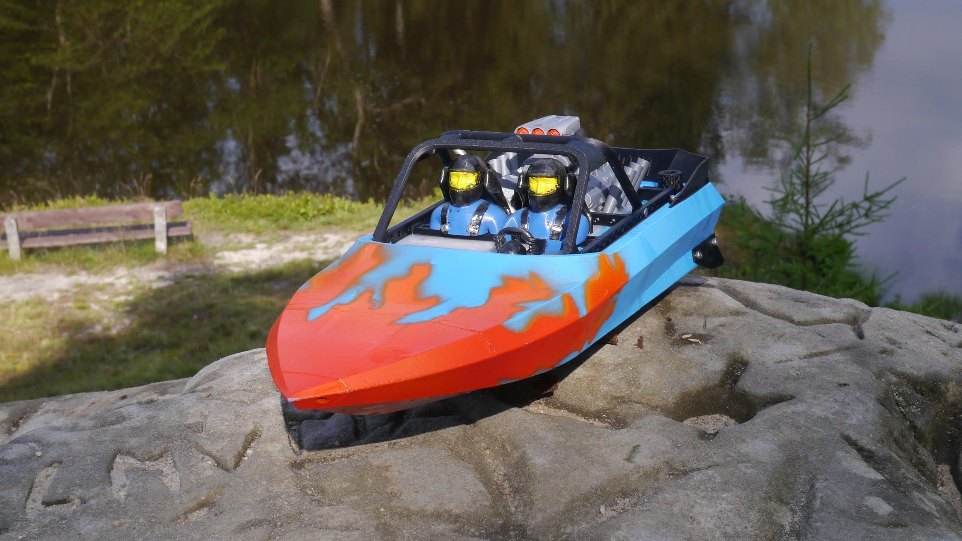 M-Jet Supersprint - 3D Printable RC Jetboat Model 3D print model_15