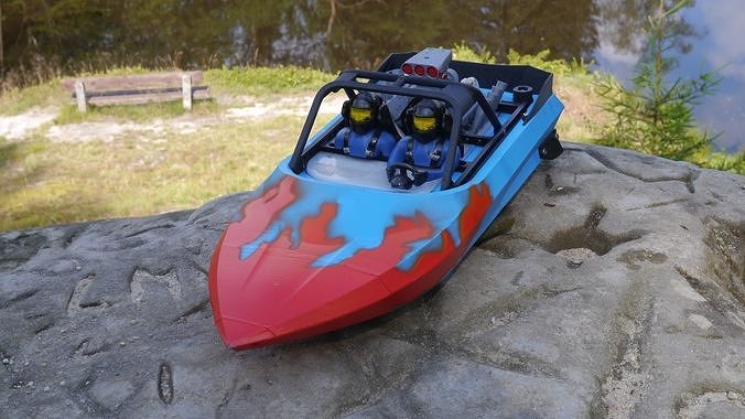 M-Jet Supersprint - 3D Printable RC Jetboat Model 3D print model 3