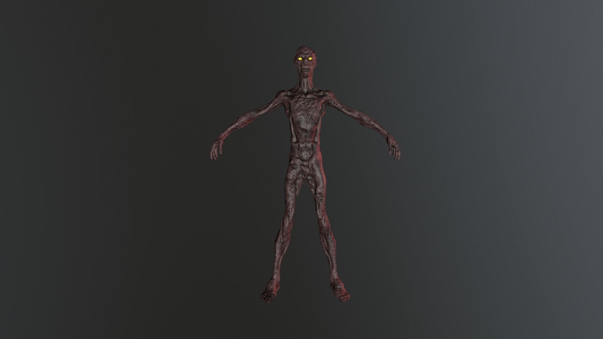 Zombie - Game Ready Character Low-poly 3D model_6
