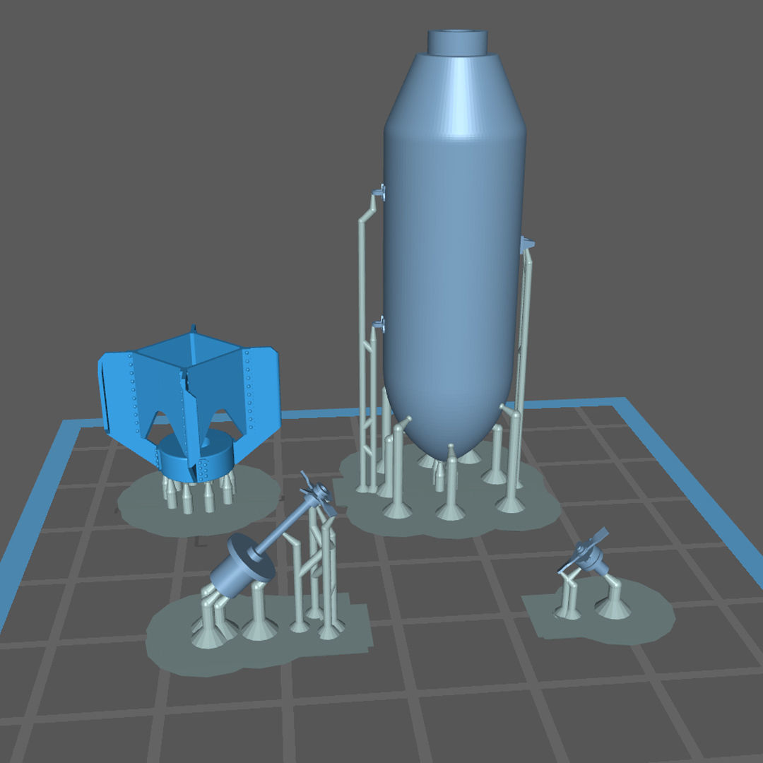 US GP BOMB AN-M64A1 500LB 1-24 3D print model_10