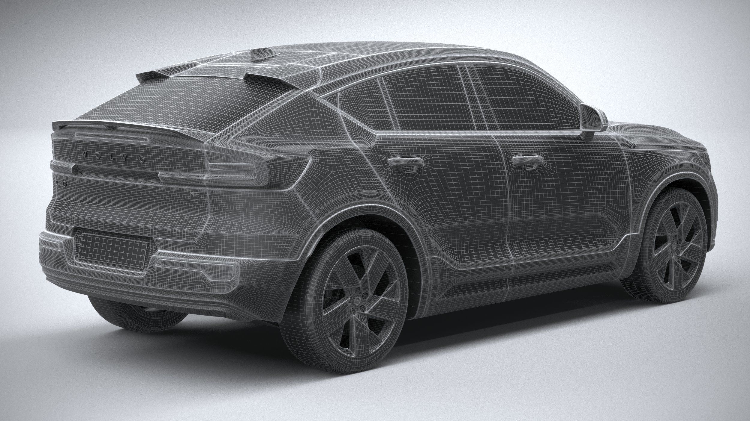 Volvo C40 Recharge 2022 3D model_27