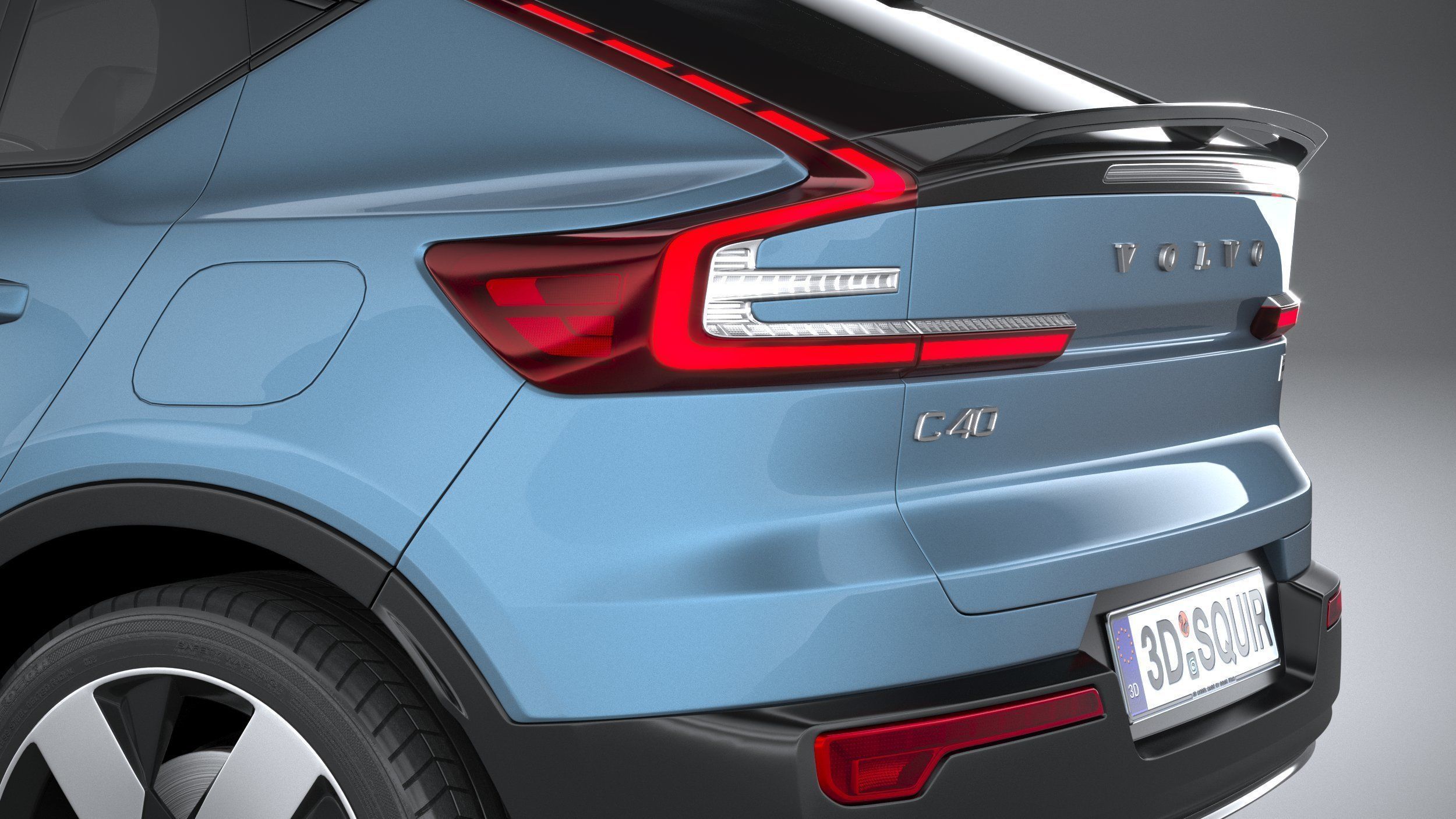 Volvo C40 Recharge 2022 3D model_6