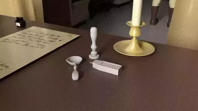 Stamp Collection desk