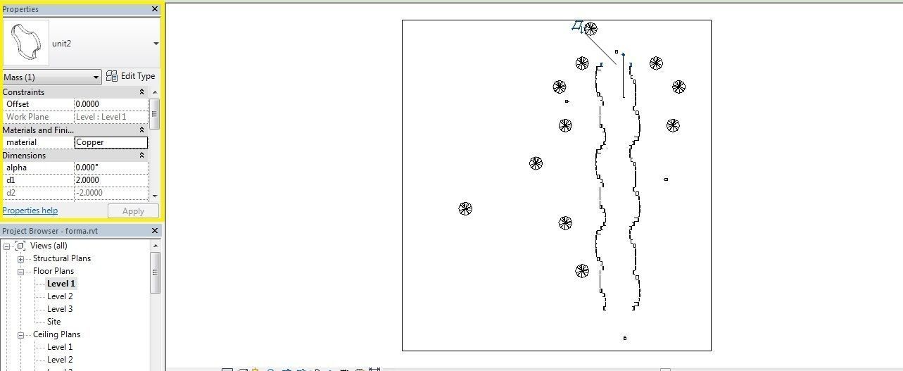 geometric mass revit Free low-poly 3D model_4