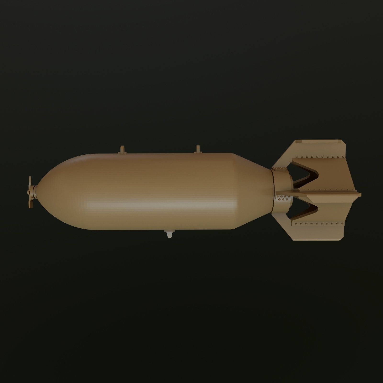 US GP BOMB AN-M64A1 500LB 1-32 1-35 3D print model_1